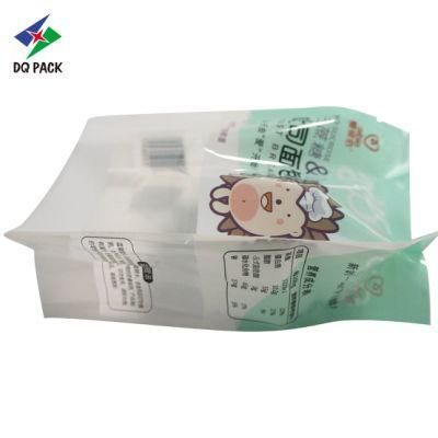 Dq Pack Custom Printed Mylar Bag Custom Logo Plastic Packing Bag Wholesale Side Gusset Bag with Transparent Window for Toast Packaging