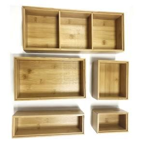 Storage Utility Utensil Drawer Bamboo Organizer, in Drawer Bamboo Knife Organizer Box