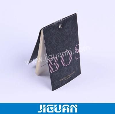 High Quality Printing Paper Hangtags Embossed Hang Tags for Clothing