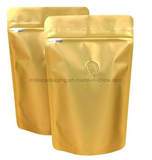 Water Proof Child Proof Coffee /Candy/Weed Plastic Container, Food Bag with Zipper and Valve