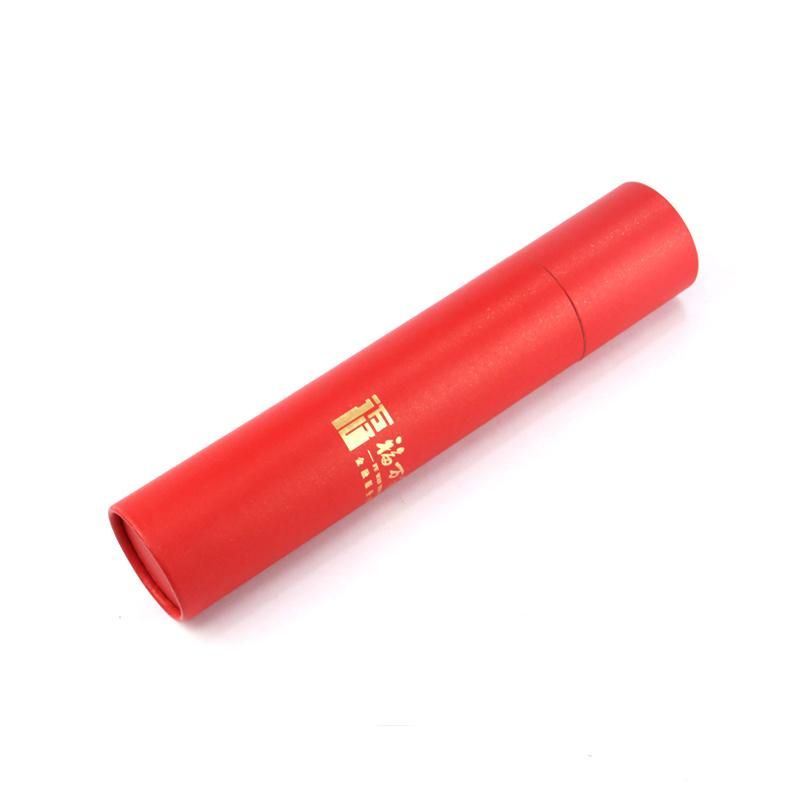 Chinese Red Couplet Chopsticks Packaging Tube Box