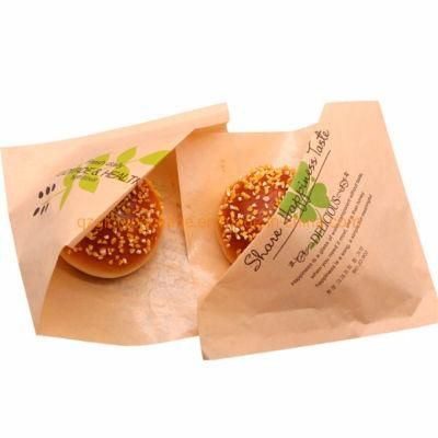 Recycled Disposable Paper Doner Kebab Bag with Printed Your Logo