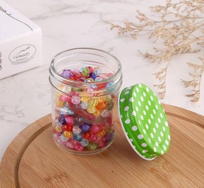 120ml Round Wide Mouth Diamond Shape Food Packing Glass Jar