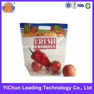 Plastic Clear Windowed Heat Sealed Windowed Fruit Bag with Handle