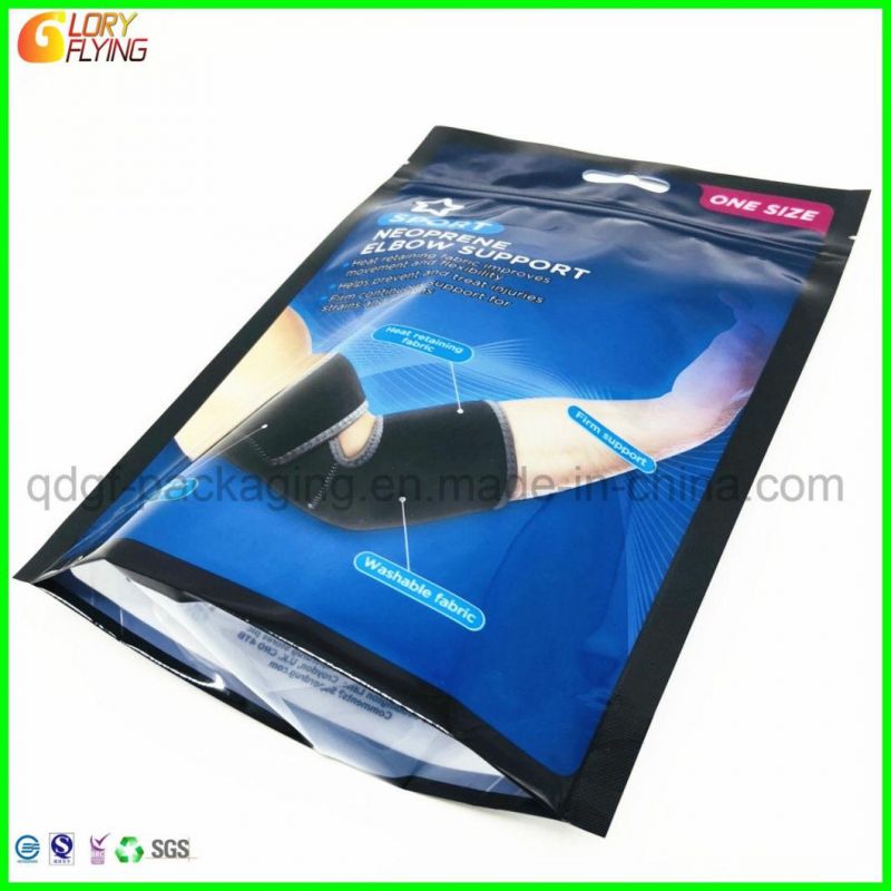 Garment Packaging Bag with Pearlized Film and Round Hole on Top