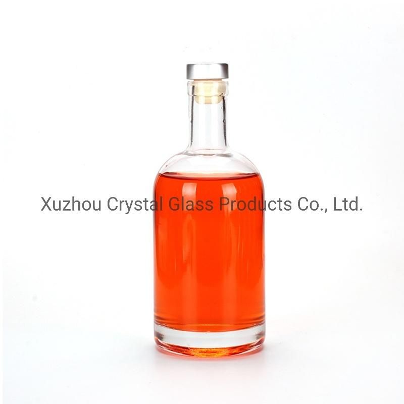 750ml Crystal Glass Liquor Glass Bottles with T-Top