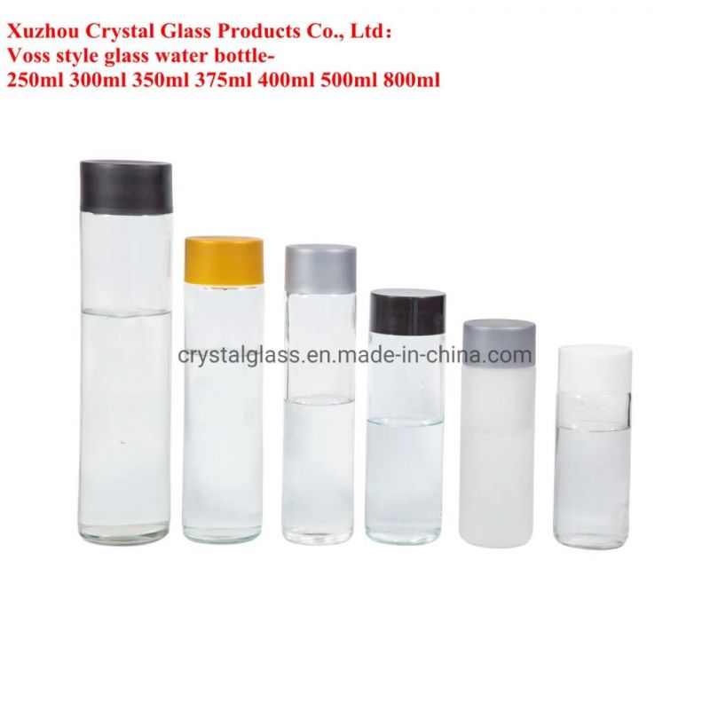 500ml Empty Glass Container for Mineral Water Packaging Screw Caps