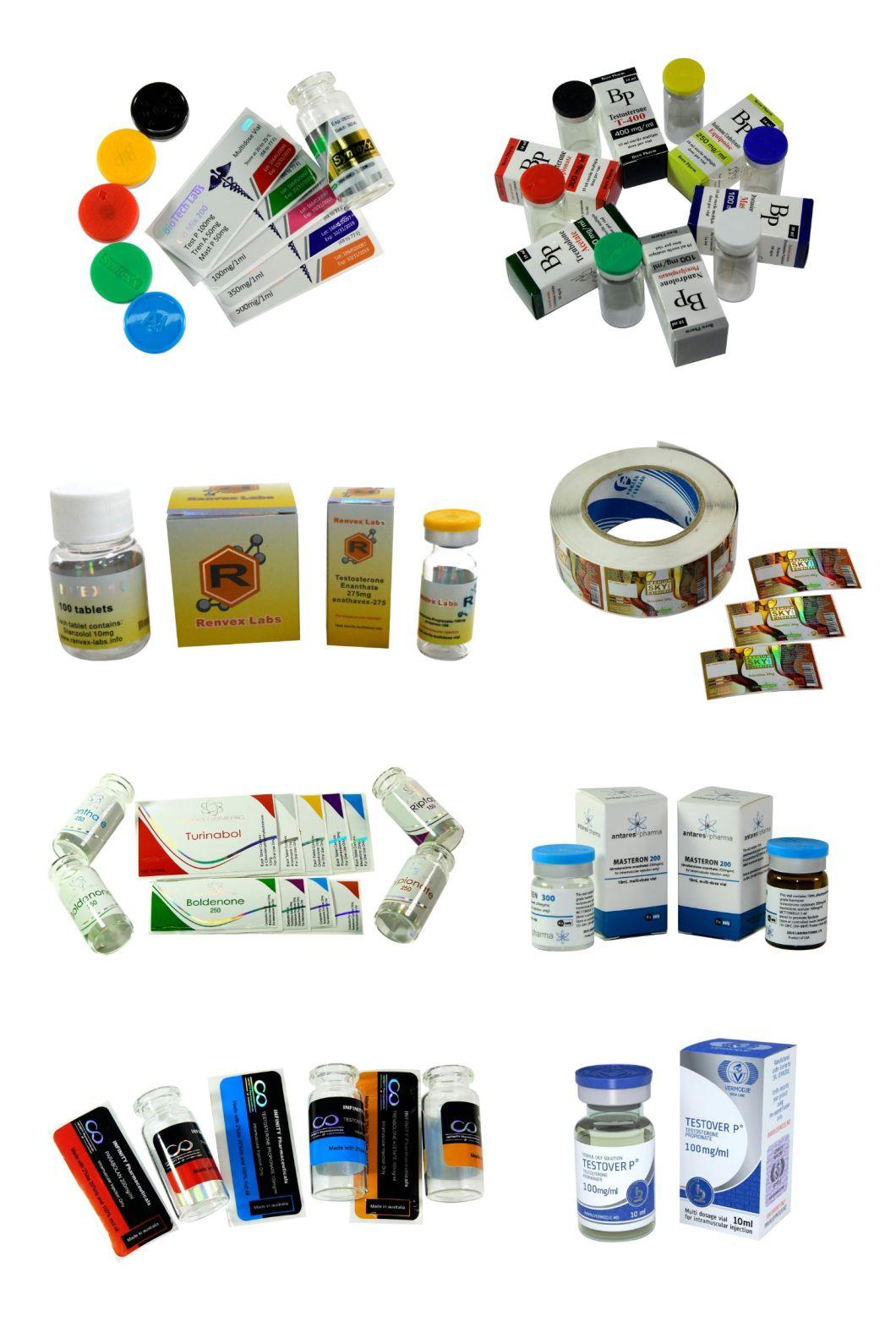 Free Design Custom Printing Holographic Logo Pharma Labs Steroid Packaging 10ml Vial Box