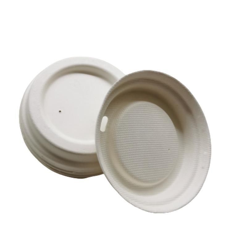 Customized Disposable Composable 90mm Sugarcane Bagasse Cup Lids