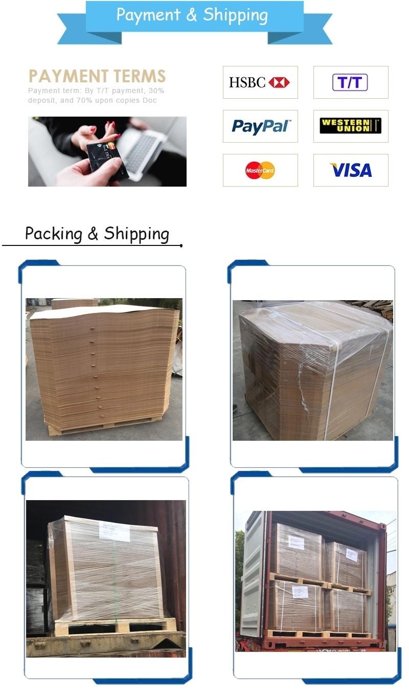 1mm 1000kgs Lading Capacity Non Anti Pallet Paper Slip Sheet