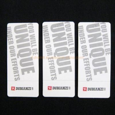 Customized Various Garment Paper Hang Tag with Plastic Seal Tag