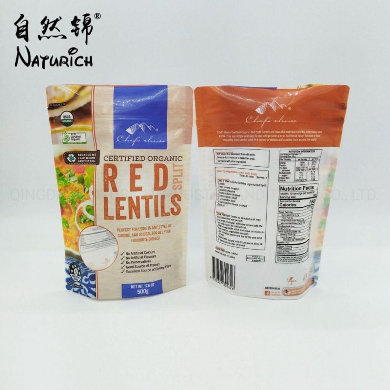 Digital Printing Recyclable Food Packing Mylar PE Bag with Zipper Plastic Pouch