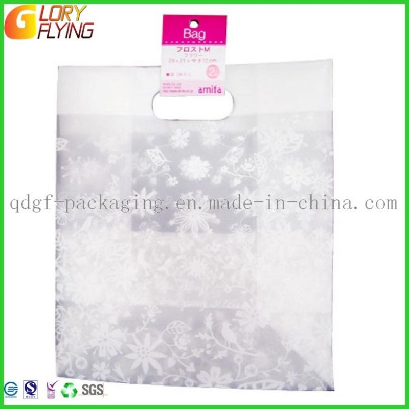 Plastic Handle Bag with Printing/Plastic Packaging Shopping Bags Supplier