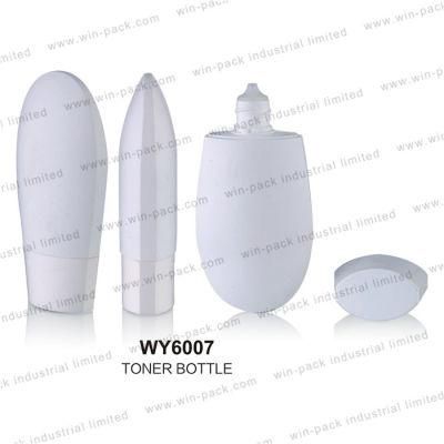 Oval Shape White Plastic Toner Cosmetic Bottle 30ml 50 Ml High Quality PP Plastic Cosmetic 50ml Toner Bottle