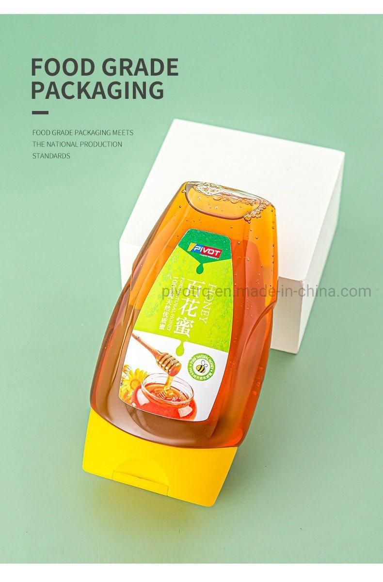 465g Honey Squeeze Bottle with Headstand Silicone Valve Cap