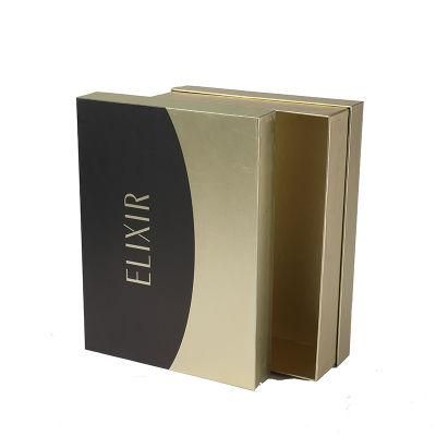 Luxury Art Paper Cardboard Magnetic Wine Gift Box with Ribbon