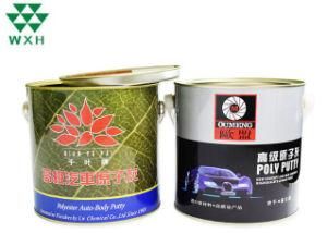 1L 3oz Round Shape Open Head Empty Tin Can for Chemical Adhesive