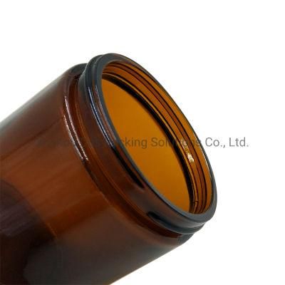 30ml 60ml 120ml 250ml 2oz 4oz 8oz Amber Glass Jar for Cosmetics