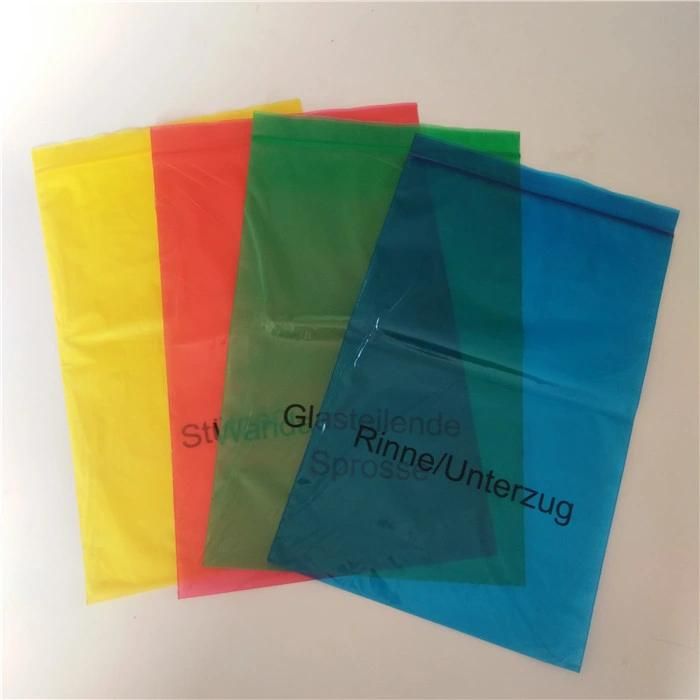 Varicoloured Plastic Zip Lock Packaging Bags for Food Storage