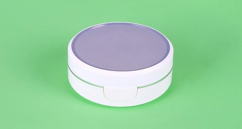 New Fashion Korea White Cosmetic Case Compact Powder Air Bb Cream Case with Mirror