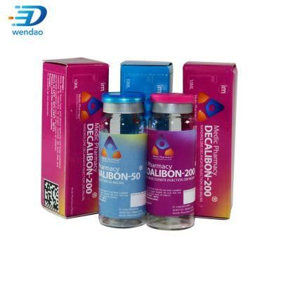 Wholesale Custom Printing Waterproof Hologram Pharmaceutical Steroid Packaging 10ml Vial Labels and Boxes