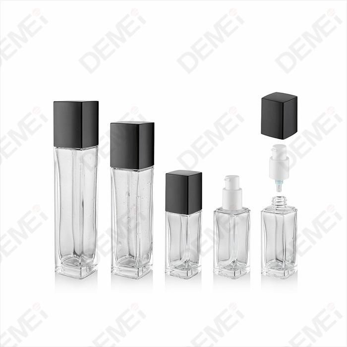 Custom Printing Cosmetic Packing Round Shape Glass Essential Oil Bottle with Pipette White Cap