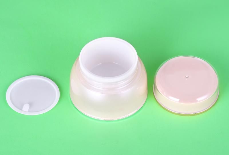 Popular Unique 30g 50g Luxury Cream Plastic Container Cream Jar with Screw up Lid