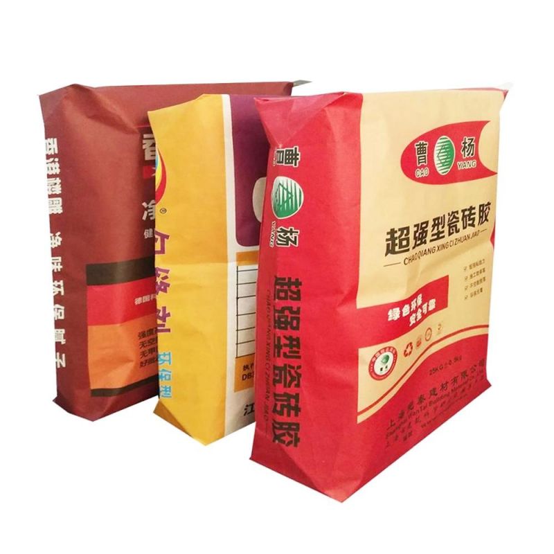 20 Kg 25 Kg 50 Kg Cement Sand Kraft Paper Cement Bag