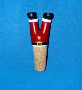 Christmas Decoration Resin Santa Bottle Stopper