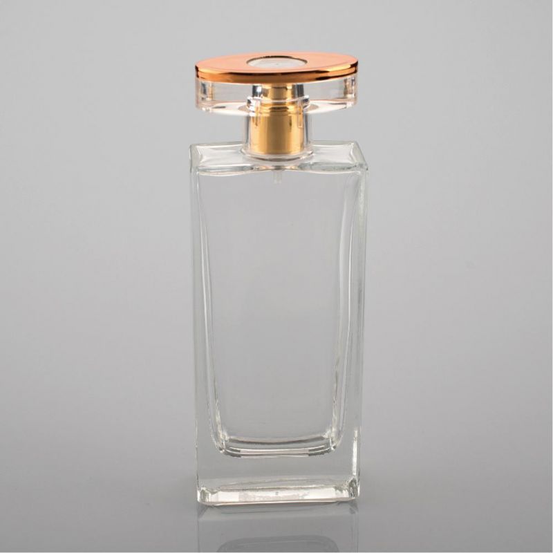 High Quality Empty Clear 100ml Glass Perfume Bottle for Man