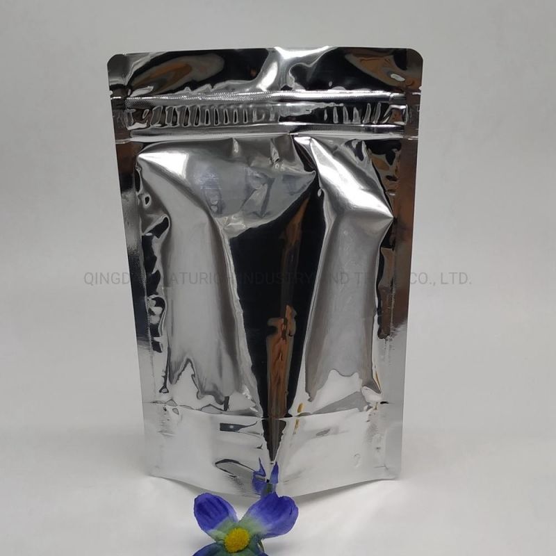 One Side Transparent Other Side Aluminum Foil Bag for Food