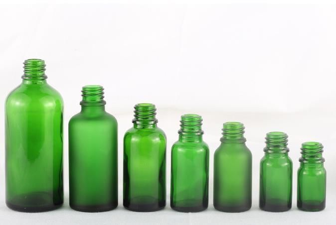 5ml 10ml 15ml 20ml 30ml 50ml 100ml Green Pharmaceutical Essential Oil Serum Glass Dropper Bottles