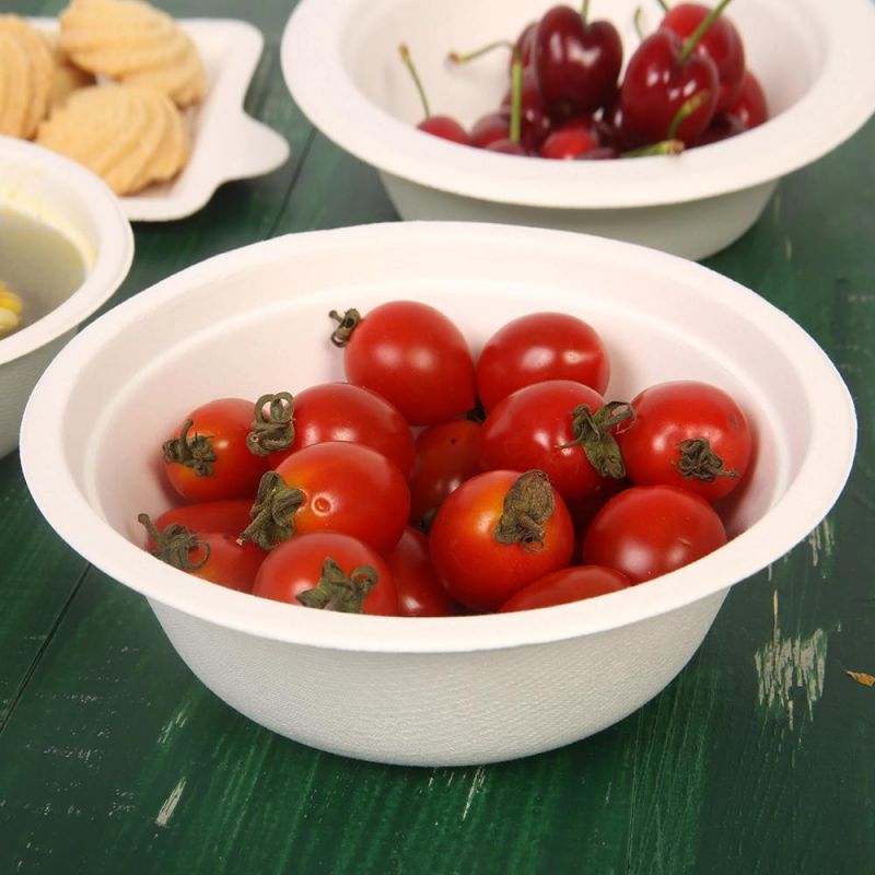 Disposable Compostable Natural Restaurant Bagasse Bowl