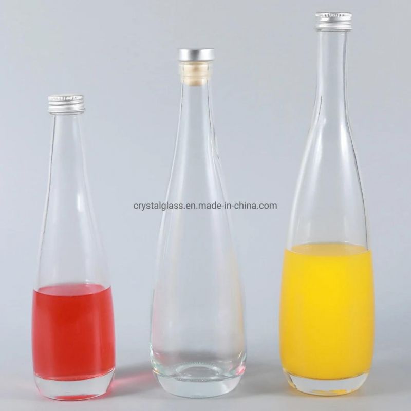 330ml 500ml Fruit Juicer Ice Wine Glass Bottle with Cork