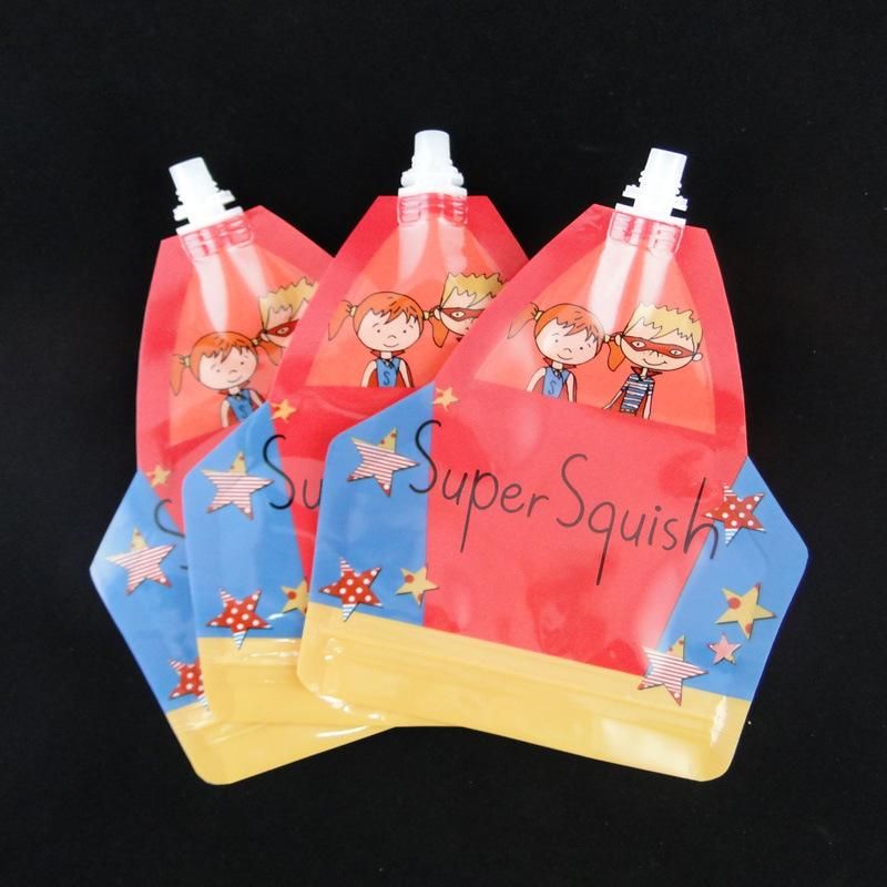 Custom Color Stand up Plastic Bag with Spout