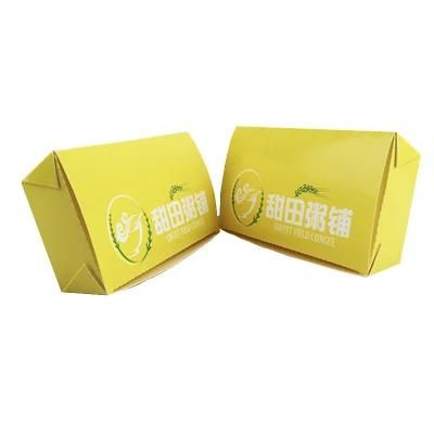 Takeaway Customizable Lunch Food Packaging White Cardboard Paper Box