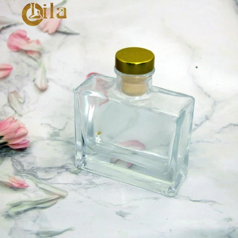 ODM 100ml Rectangle Glass Cosmetic Packaging Perfume Empty Diffuser Bottles Aroma Bottle