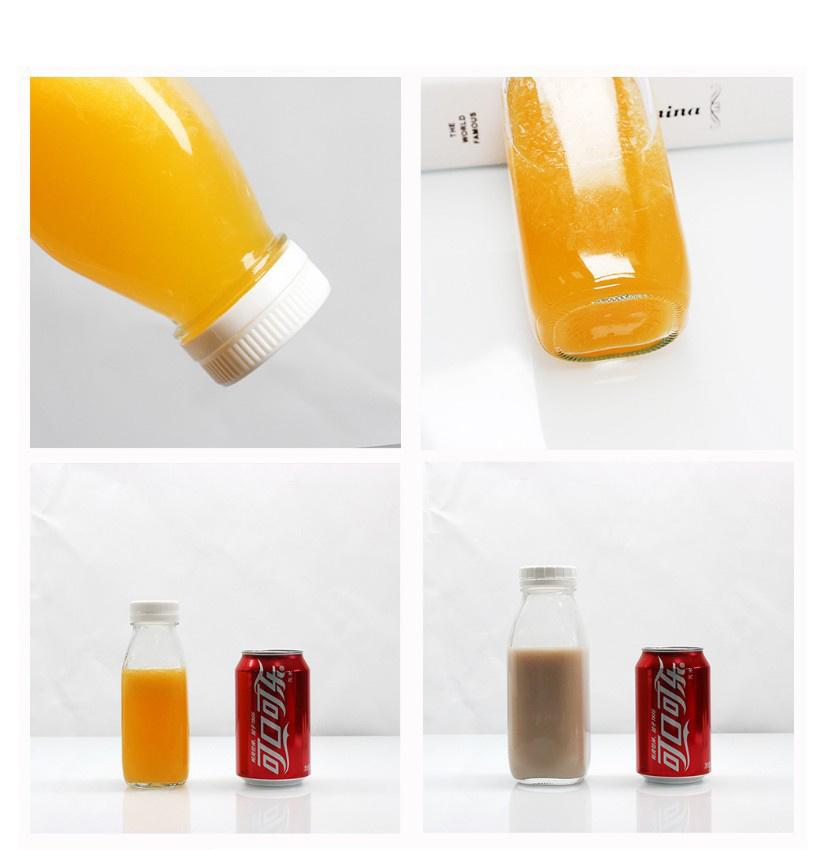 Glass Juice Milk Beverage Packaging Reusable Bottle Manufactor Supplier