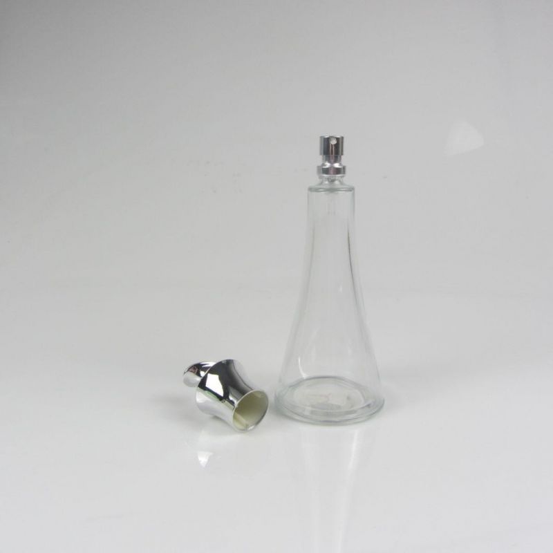 Hot Sales Round Shape Cosmetic Glass Spray Perfume Bottle 100ml