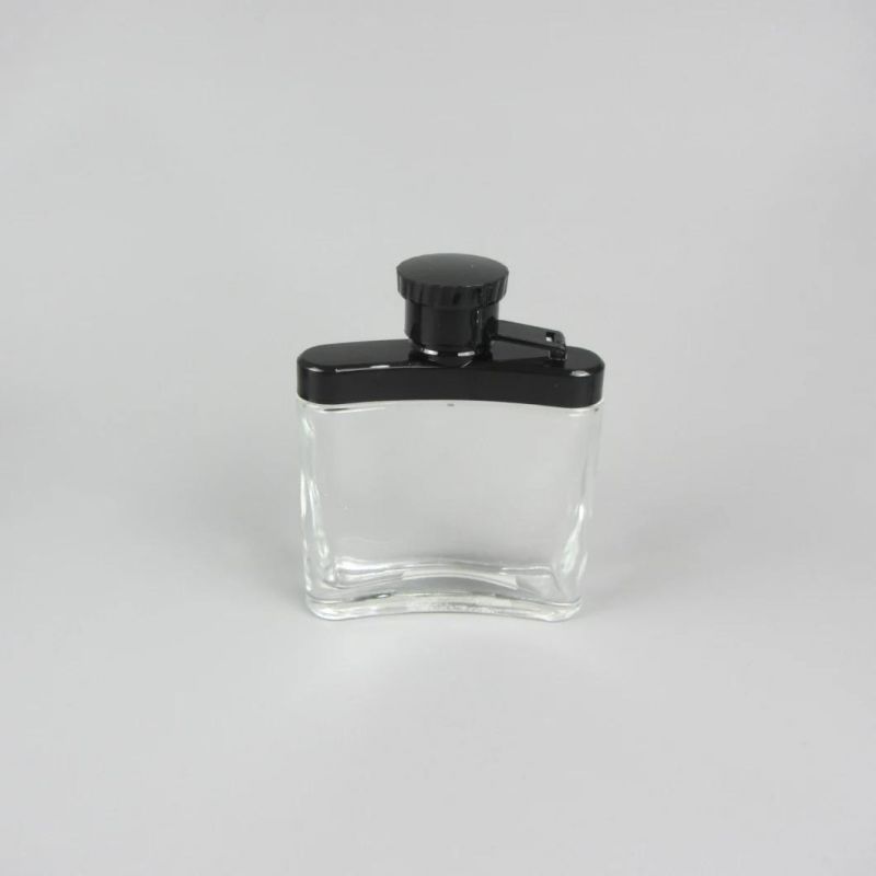 Customised Personalised Matte Crimp Neck Square Perfume Bottles with Sprayer