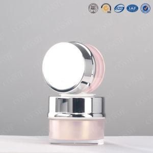 Cosmetic Packing Acrylic Jar with Plated Cover