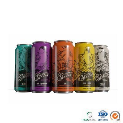 473ml 16oz Standard Free Sample Blank Silver Empty Custom Printed Aluminium Coke Beverage Cans Also for Beer