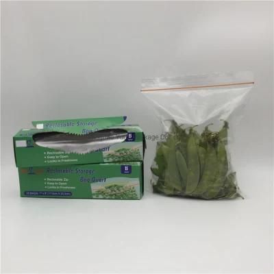 China Factory Custom Design Plastic Ziplock Resealable Packaging Bag