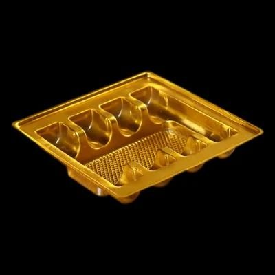 Custom PVC Golden High-Grade Cosmetics Blister Tray