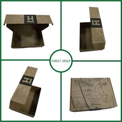 Custom Cardboard Box Offset Black Printing Corrugated Cardboard Box