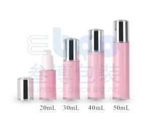 30ml/40ml Transparent Cap Electroplate Pump Cosmetic Packaging Airless Bottle.