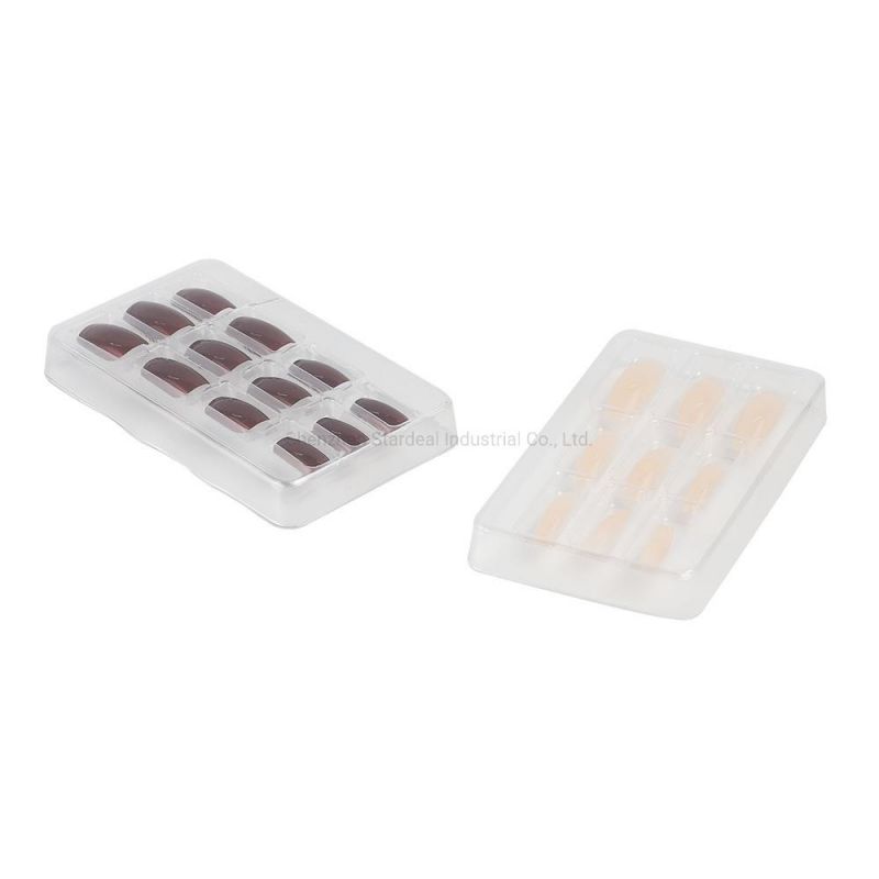 Custom Cosmetic Clear Plastic False Nail Packaging Box