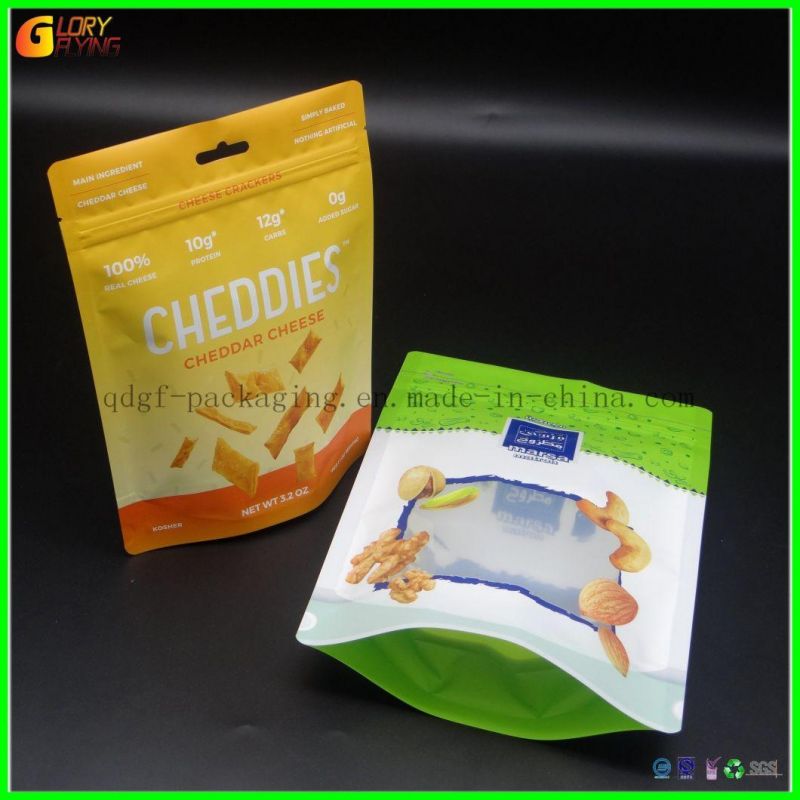 Packaging Supplier Printed Zipper Self-Sealing Laminated Stand Bag Kraft Paper Plastic Packaging Rice Coffee Tea Snack Fruit Bags