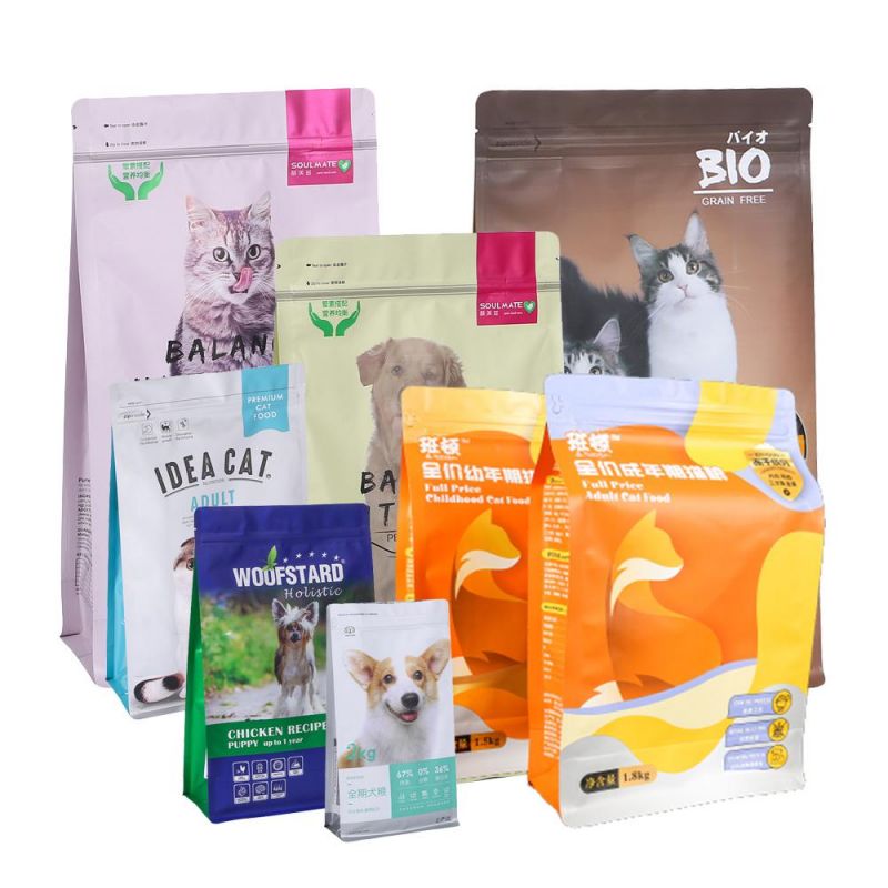 Customized Plastic Pet Food Packaging Bag with Zipper