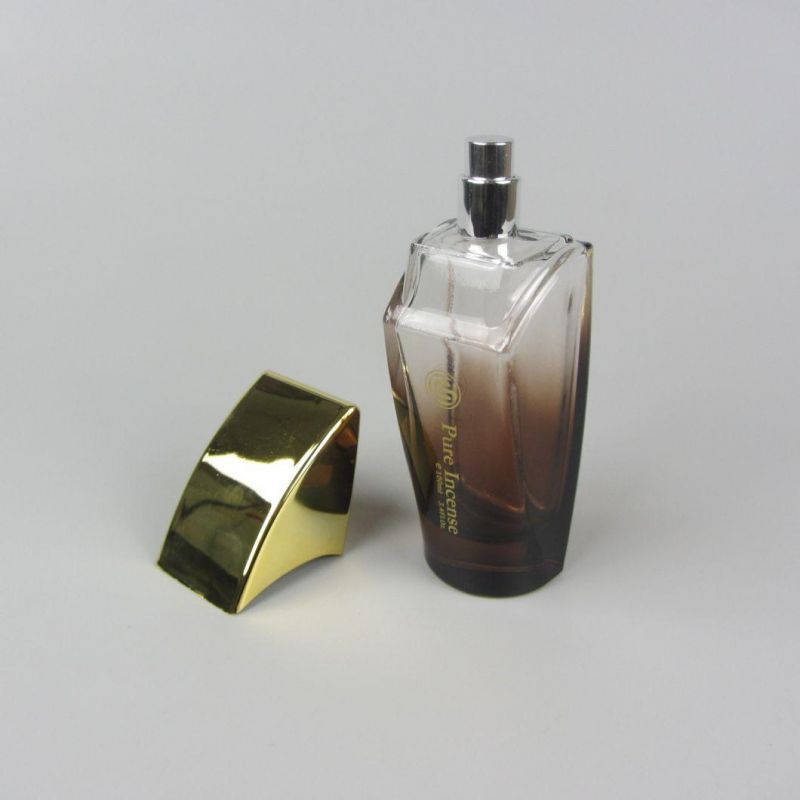 Men′s Empty Rectangle Transparent Luxury Glass Perfume Spray Bottles